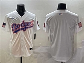 Men's Los Angeles Dodgers Blank White With American Flag Patch Limited Stitched Jersey,baseball caps,new era cap wholesale,wholesale hats